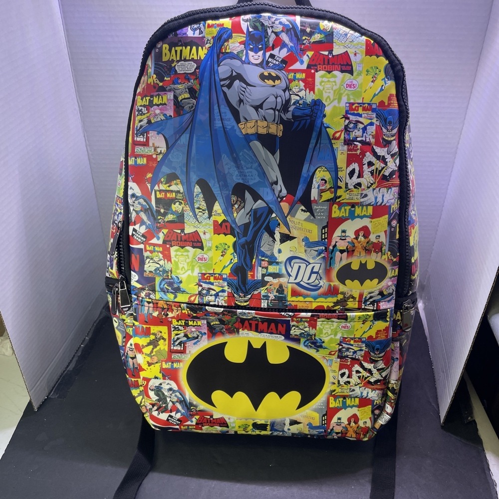 DC Comics Batman Backpack School Travel Bag Superhero Cartoon Movie AUS
